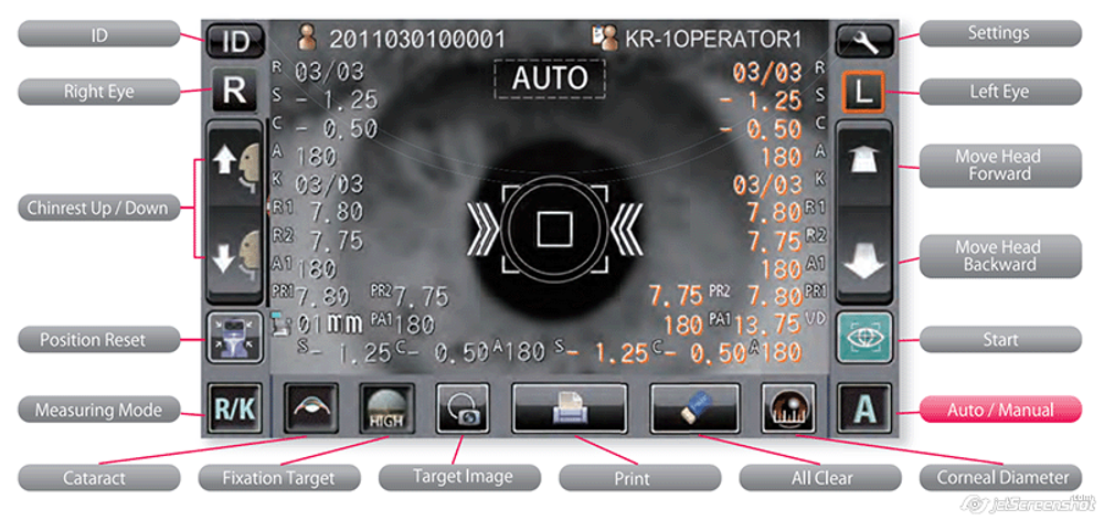 Авторефрактометр KR-1W Topcon
