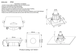 Светильник встраиваемый Crystal Lux CLT 003C1 WH
