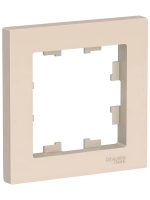 Рамка 1-я Schneider Electric Atlas Design алюминий