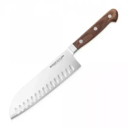 Нож поварской Сантоку 18см Berger Cutlery Classic Walnut
