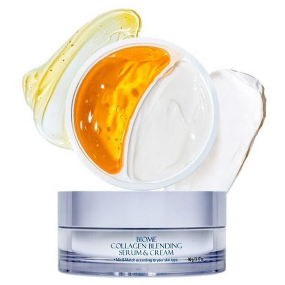 Увлажняющие крем и сыворотка для лица Prreti Biome Collagen Blending Serum&Cream, 90г