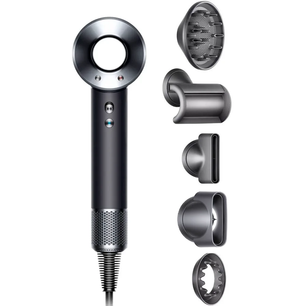 Фен Dyson Supersonic HD08, Black / Nickel (Черный / Никель)