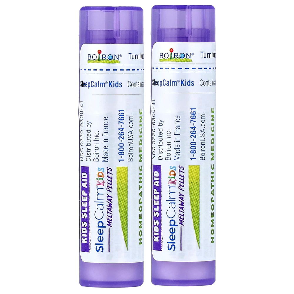 Boiron, SleepCalm® Kids, 2 переносные пробирки, 80 гранул в каждом