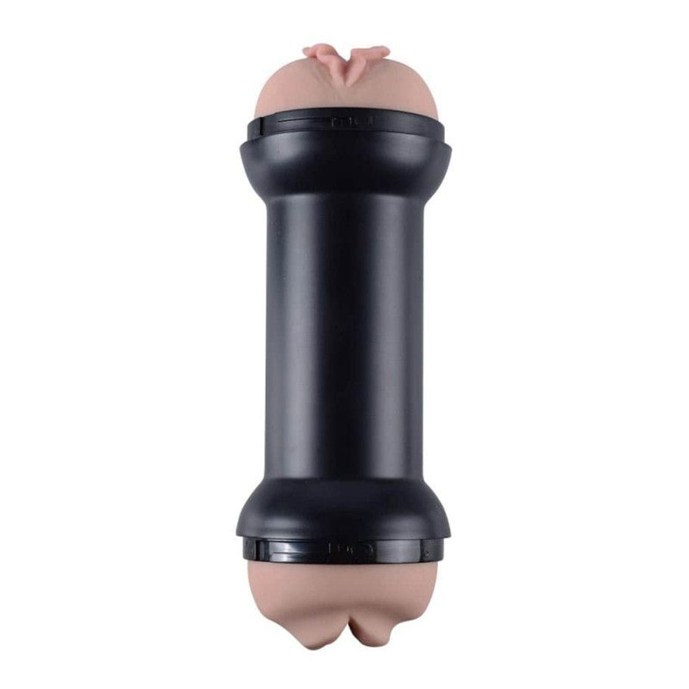 Двусторонний мастурбатор Training Master Double Side Stroker Mouth and Pussy (Цвет: телесный)