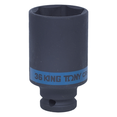 KING TONY (443536M) Головка торцевая ударная глубокая шестигранная 1/2", 36 мм