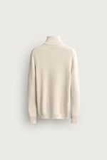 СВИТЕР ИЗ ХЛОПКА В ЖЕМЧУЖНУЮ ВЯЗКУ НА МОЛНИИ — ZARA
