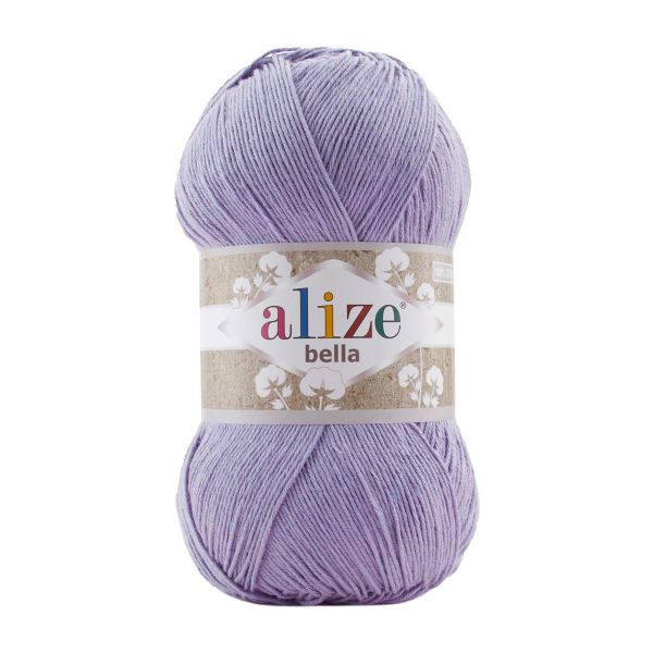Пряжа Alize (Ализе) Bella 100 / уп.5 мот. по 100 г, 360м, 158 лаванда A