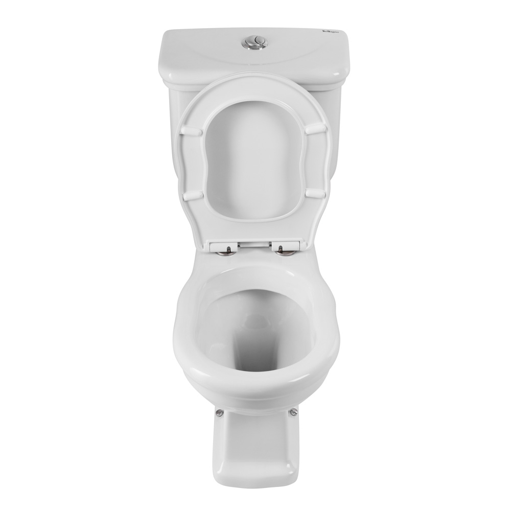 Унитаз компакт безободковый с сиденьем P-trap BelBagno BOHEME BB115CPR + BB115T