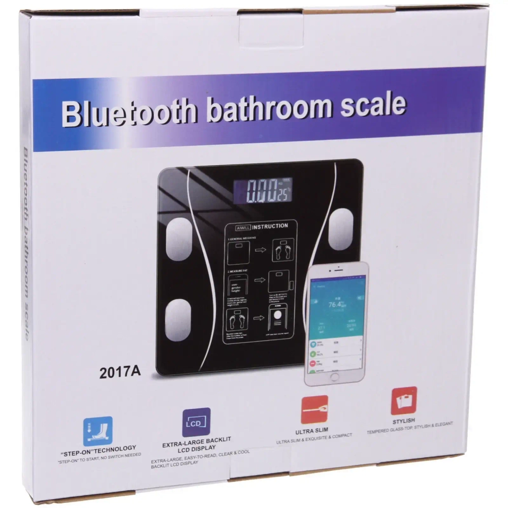 Весы напольные электронные «SMART - Style» 28*28*0,5 см, bluetooth (работает от 2хААА), Розовый