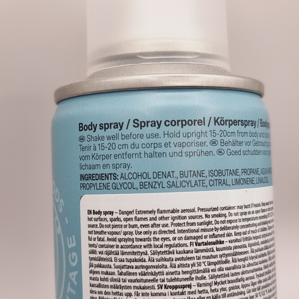 Део-спрей для тела мужской Superdry Pacific, Морские водоросли, Петитгрейн, Сандал, веганский, 200 мл (из Финляндии)