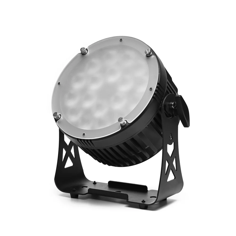 Zumen PAR 1218 BATTERY IP — RGBWA+UV LED 216 Вт 10–20° IP65