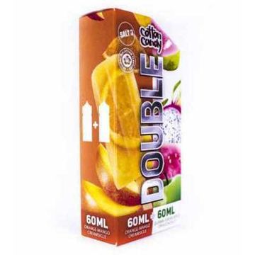 Купить Жижа Cotton Candy DOUBLE - Orange-Mango-Creamsicle + Guava-green apple-Dragonfruit (2*60 мл)