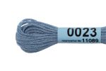 Мулине Gamma 100% хлопок, цв.0023 голубой, 24 мотка по 8 метров
