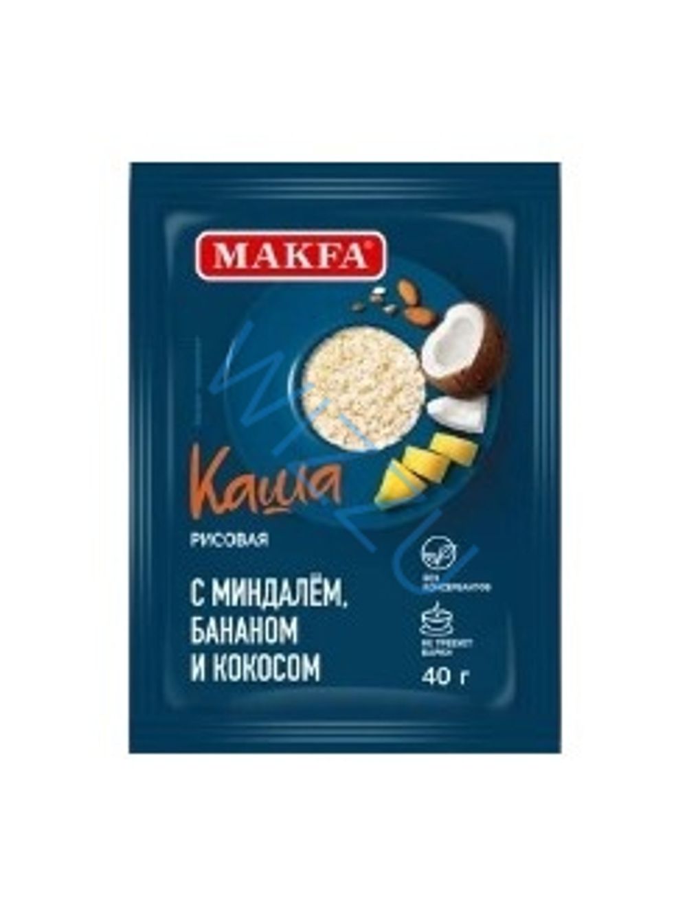 Макфа каша рисовая миндаль.банан.кокос 40гр