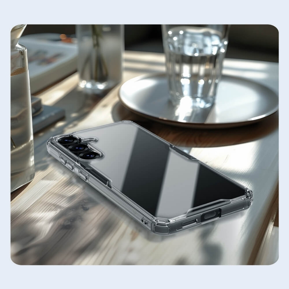 Прозрачный силиконовый чехол Nillkin Nature Pro для Samsung Galaxy S25