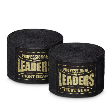 Бинты Leaders Black 3.5m хлопок/эластан