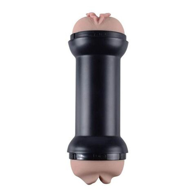 Двусторонний мастурбатор Training Master Double Side Stroker Mouth and Pussy (Цвет: телесный)