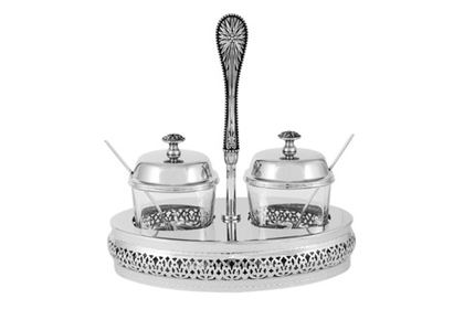Вазочки для джема Британи крышки ложки Regent