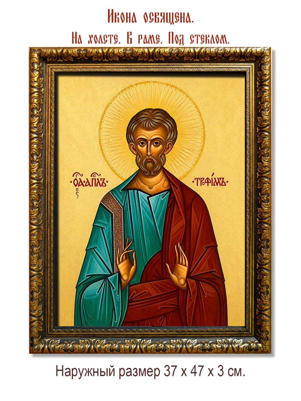 Трофим Святой апостол. Икона на холсте.