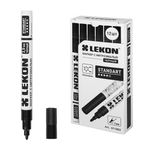Маркер LEKON Standart 2мм с нитроэмалью цвет: черный 12/144/1152