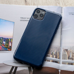 Чехол ТПУ карбон глянцевый для iPhone 11 Pro Max, 011457 Коричневый