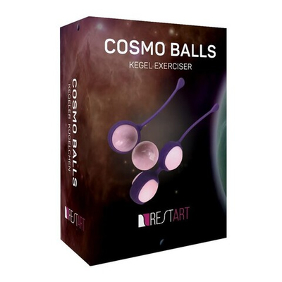 Вагинальные шарики, тренажер кегеля Cosmo Balls (Цвет: розово-фиолетовый)