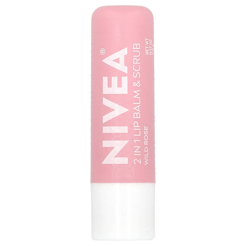 Nivea, Бальзам и скраб 2 в 1, шиповник, 4,8 г (0,17 унции)