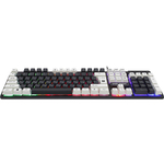 Клавиатура Defender Dark Knight GK-077, USB, белый + черный (мембранная)