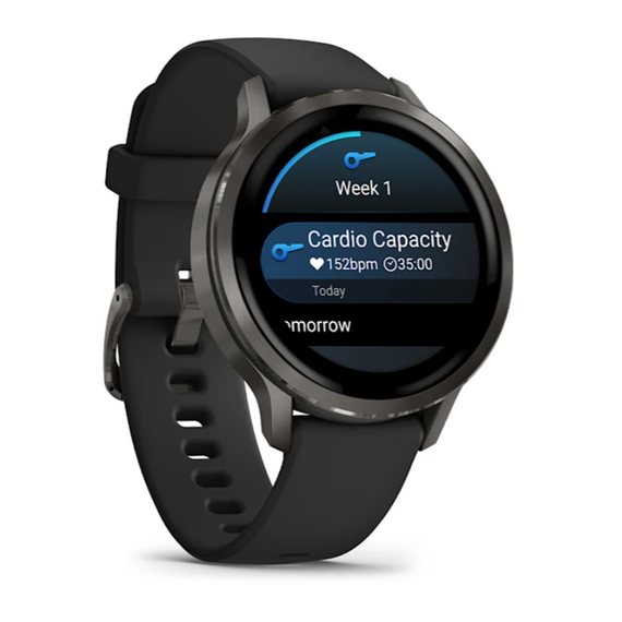 Умные часы Garmin Venu 4 - 41мм Slate with Black Silicone Band