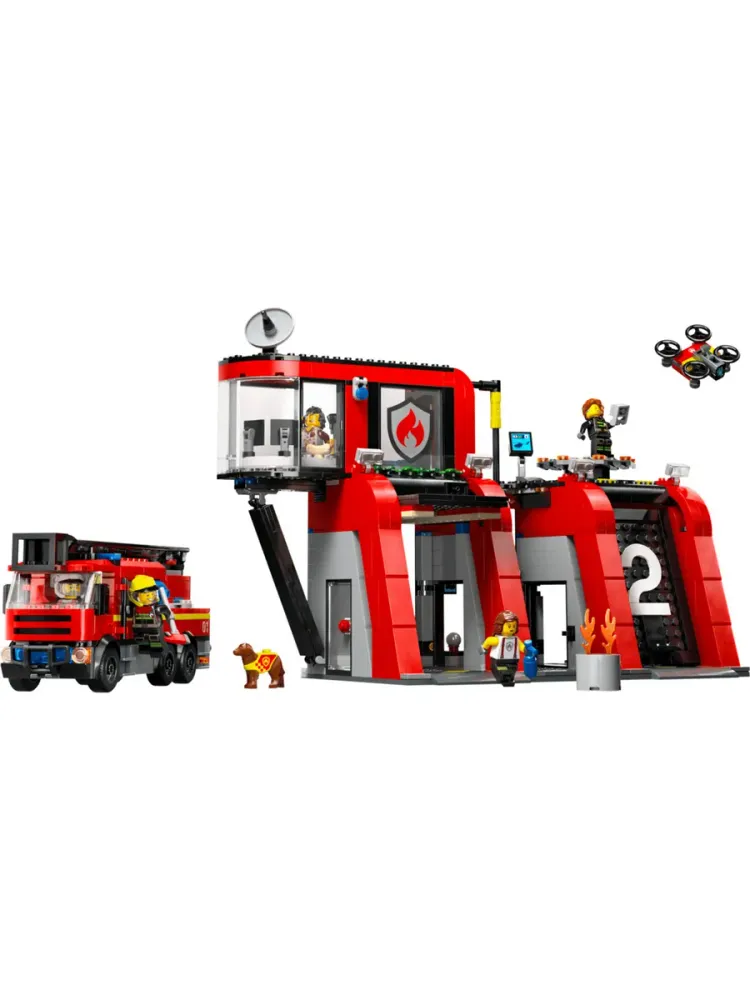 Конструктор City 60414 Пожарная часть с машиной