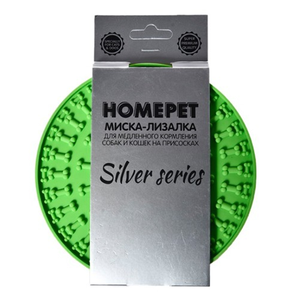 HOMECAT Мини лизалка д.кош. и соб.для медл. кормл. Зеленая 15 см на 0.6 см