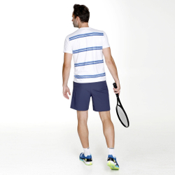 Мужское теннисное поло Quiet Please Ocean AOP Stripe Receiver T-Shirt Men - White, Blue