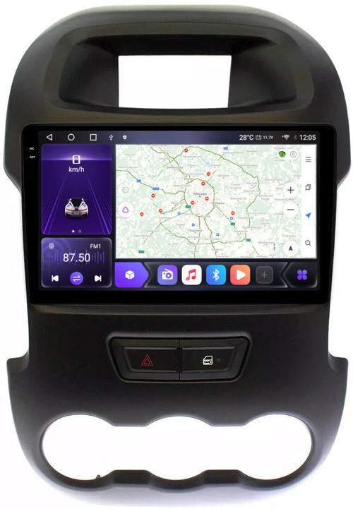 Магнитола для Ford Ranger 2011-2015 - Kuberg OL-9204 QLed+2K, Android 12, Быстрая, CarPlay, 4G SIM-слот