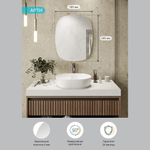 Зеркало MIXLINE "Арти" 500*600 (ШВ) еврокромка, универсальный крепеж (К)