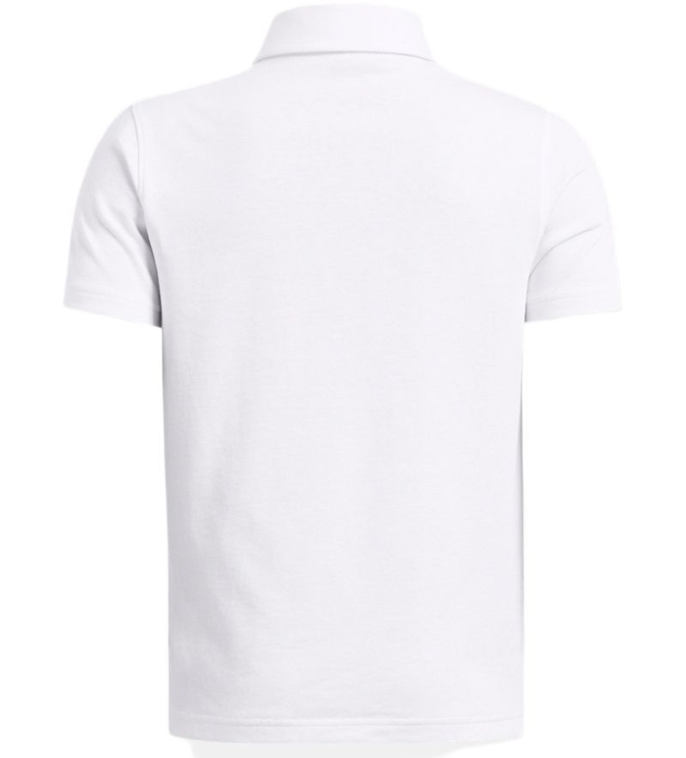 Футболка для мальчика теннисная Under Armour Icon - white/black