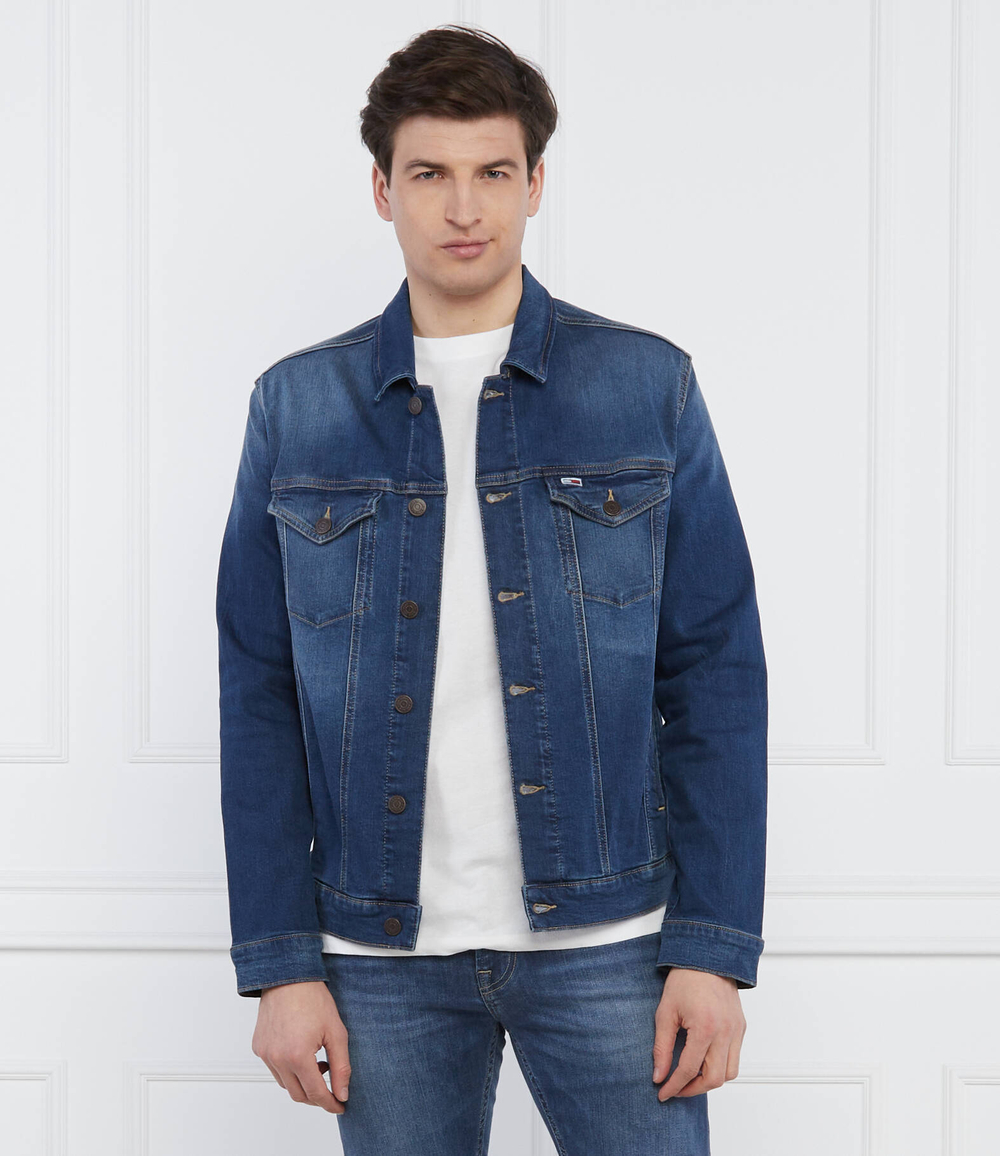 джинсовая куртка Tommy Jeans - голубой(DM0DM10244)