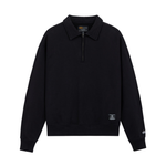 Свитшот Alpha Industries Essential 1/4 Zip Relaxed Fit Sweatshirt Black (Черный)