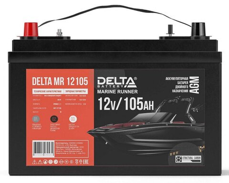 MR 12105 Delta Аккумулятор герметичный свинцово-кислотный стартерный