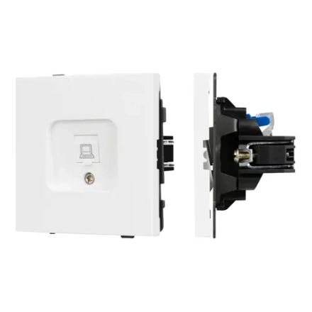Механизм компьютерной розетки SCT-TENDO-MPC1-PL-WH (RJ-45, CAT6) (Arlight, -)