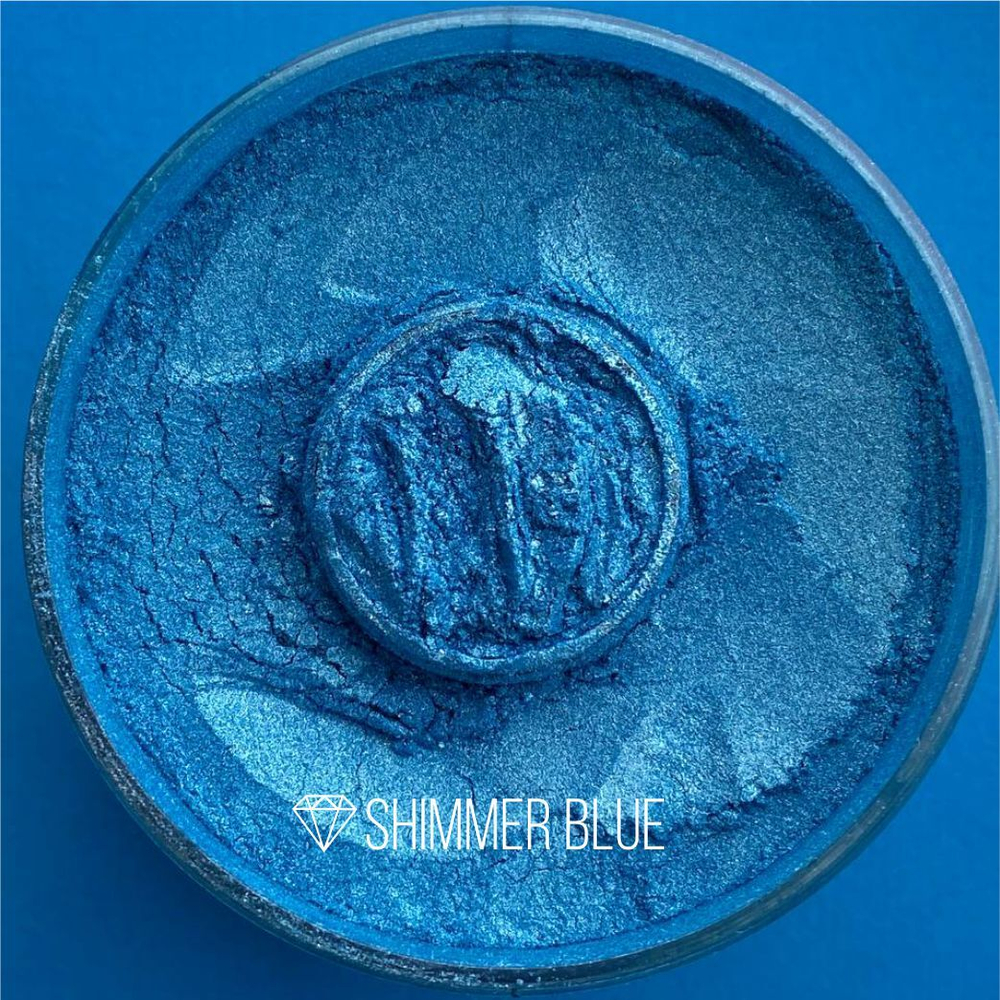 CraftPigments "Shimmer blue", искристый голубой, 25мл