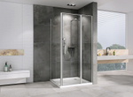 Душевой уголок Abber Sonnenstrand 130х75 AG04130S-S75 профиль Хром стекло прозрачное