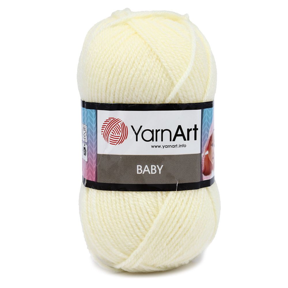 Пряжа YarnArt (ЯрнАрт) Baby / уп.5 мот. по 50 г, 150м, 502 экрю