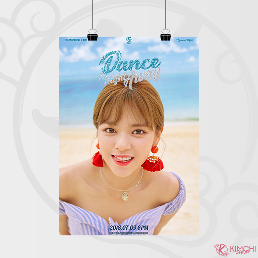 Постер А4 - TWICE - Dance the night away