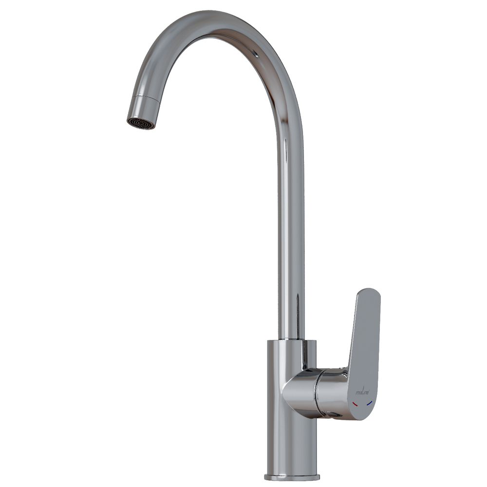 Смеситель для кухни 35k MIXLINE МЛ14-032(ML14-032)выс.излив б/отв бок.п/гайку (без подводки)