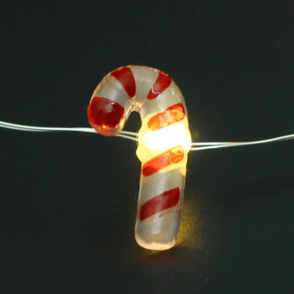 Гирлянда для дома «Карамелька» (3*1,9см) на батарейках 2,0 м 20 ламп LED, 1 реж., IP-20, Теплый белый (батарейки CR2032)