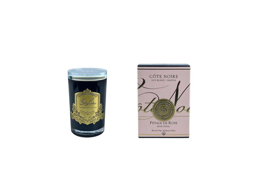 Свеча ароматическая PETAL DE ROSEСвеча Cote Noire Черный / Золотой