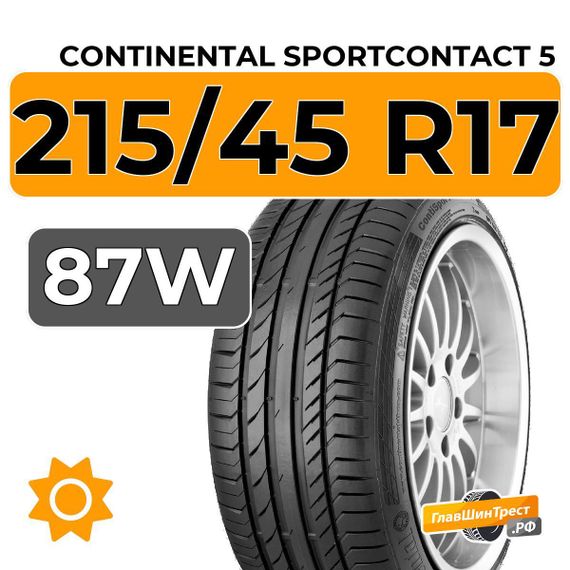 Continental SportContact 5 215/45 R17 87W