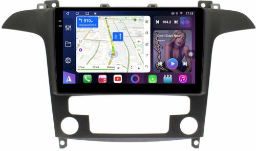 Магнитола для Ford S-Max, Galaxy 2 2006-2015 (климат) - FarCar S500-TS10 монитор 9.5" QLED на Android 14, Быстрая, CarPlay, 4G SIM-слот