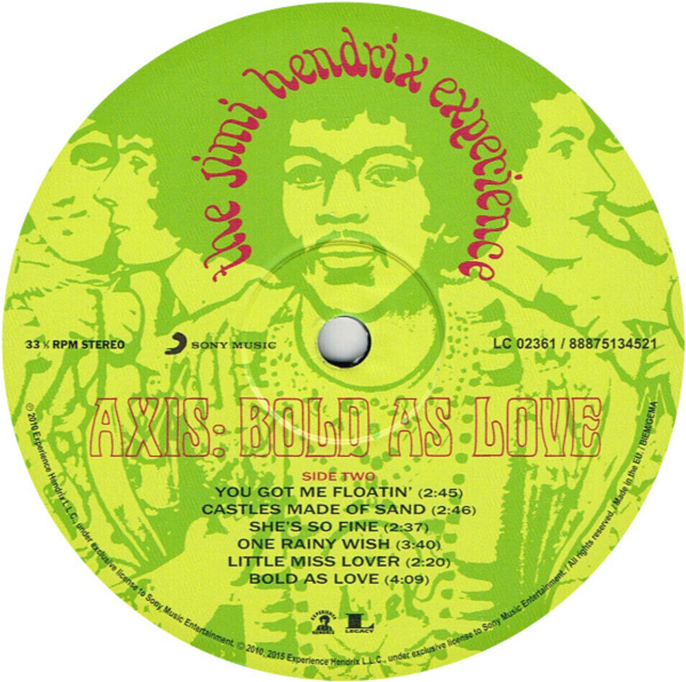 The Jimi Hendrix Experience / Axis: Bold As Love (LP)