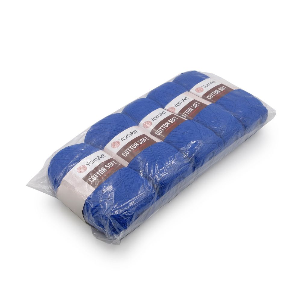 Пряжа YarnArt (ЯрнАрт) Cotton soft / уп.5 мот. по 100 г, 600м, 47 синий